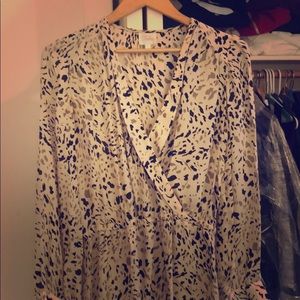Parker silk leopard dress